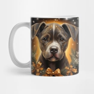 Christmas Staffy Mug